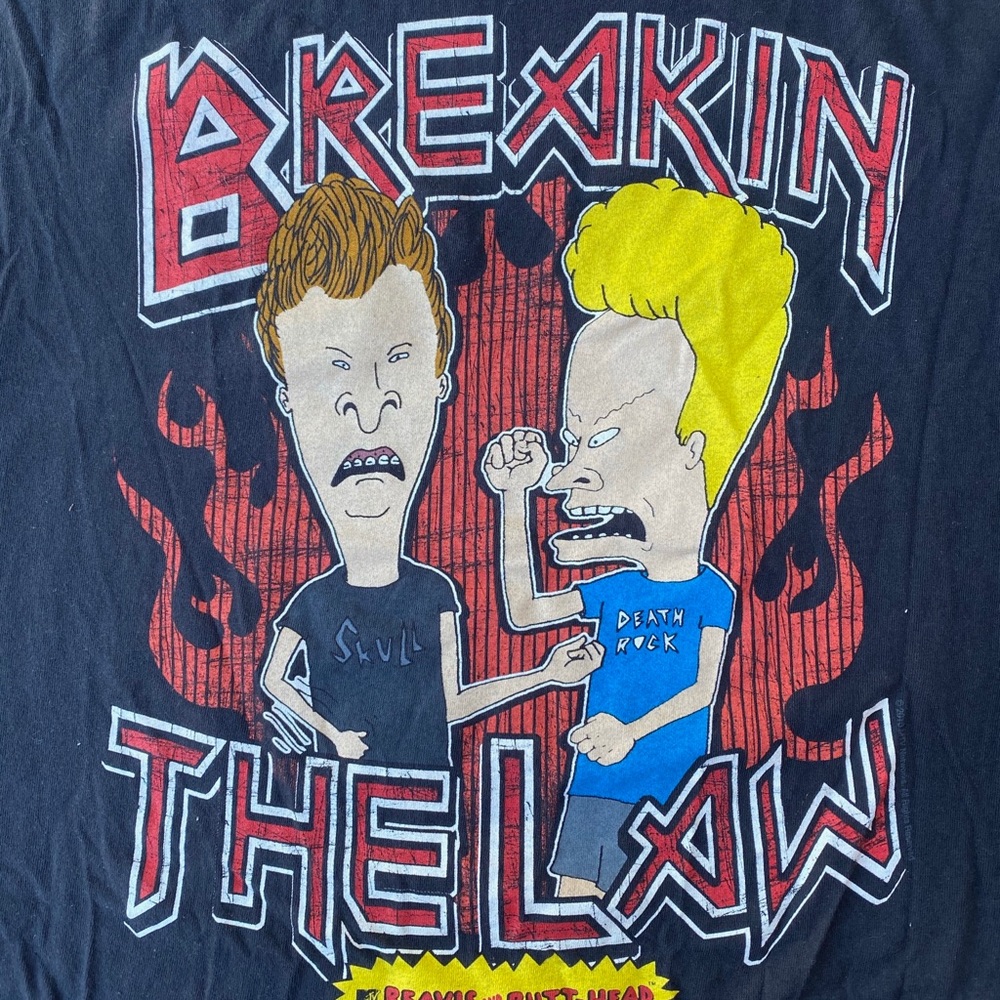 Vintage style Beavis And Butthead Breakin the Law